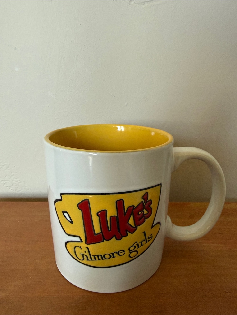 Gilmore Girls Ceramic Mug - White with Yellow Interior